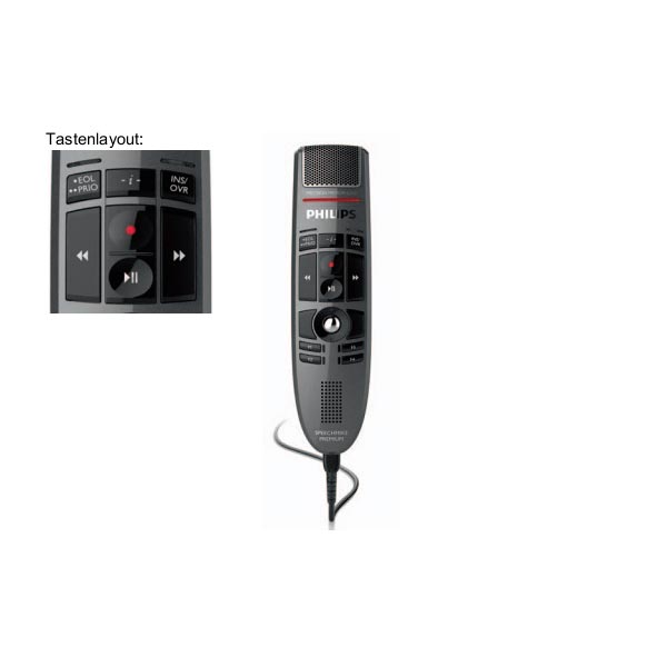 Philips SpeechMike Premium LFH3500 mit Spracherkennung Dragon Professional Individual 15