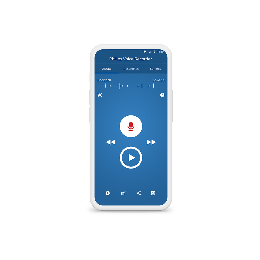 Philips Diktier App / Diktierrekorder für Android Smartphone LFH0747