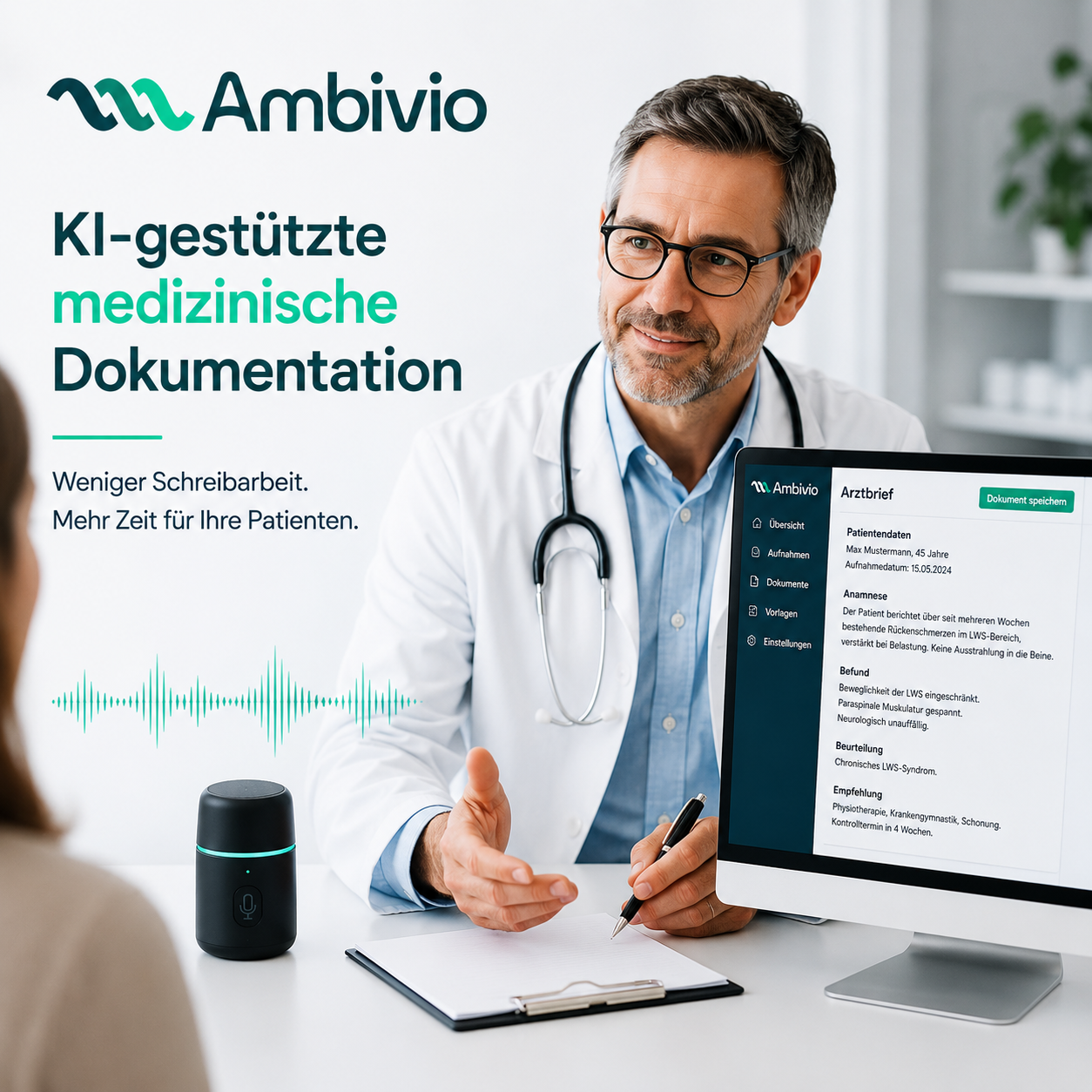 Ambivio™ – KI-gestützte medizinische Dokumentation