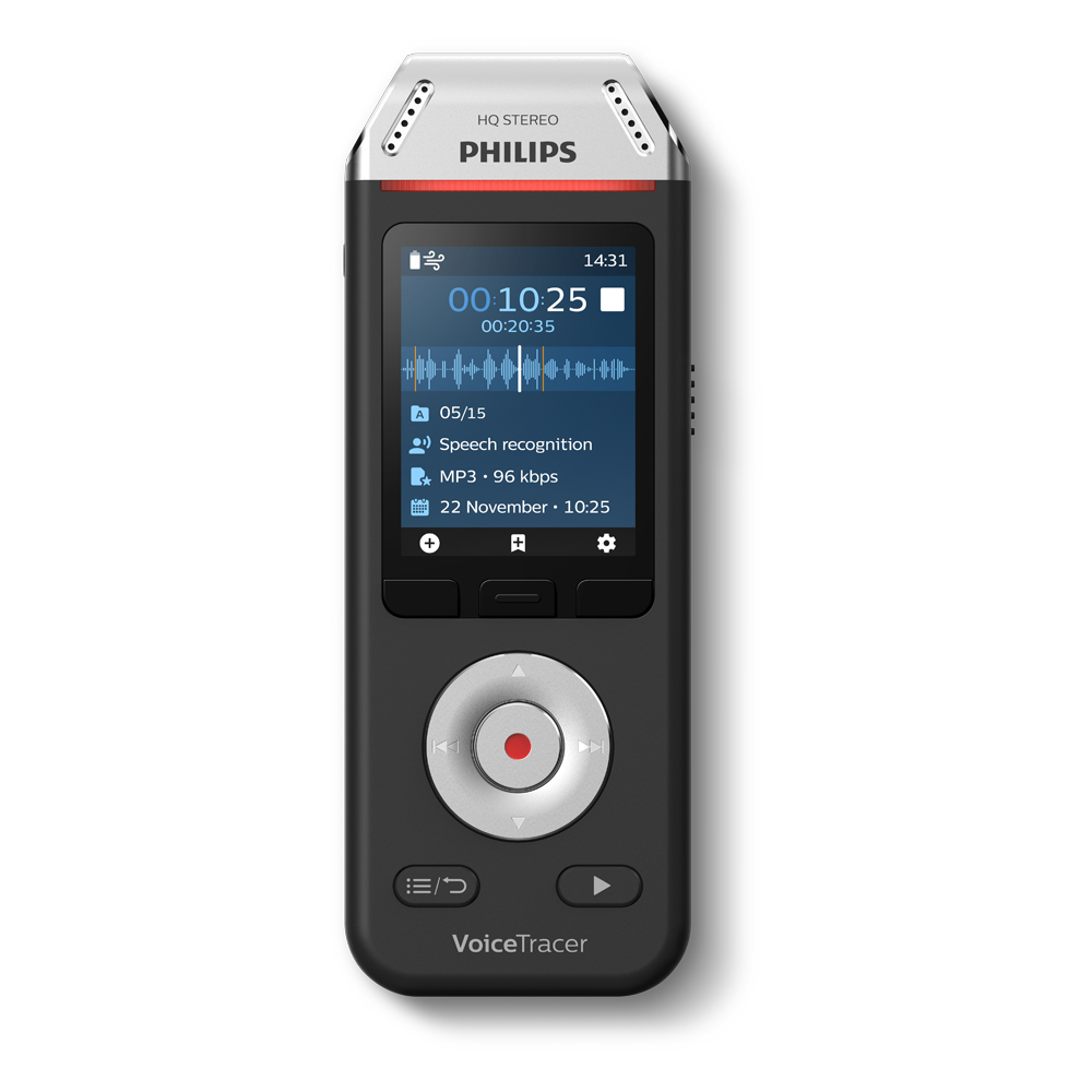 Philips Audiorekorder mit Spracherkennung DVT 2810