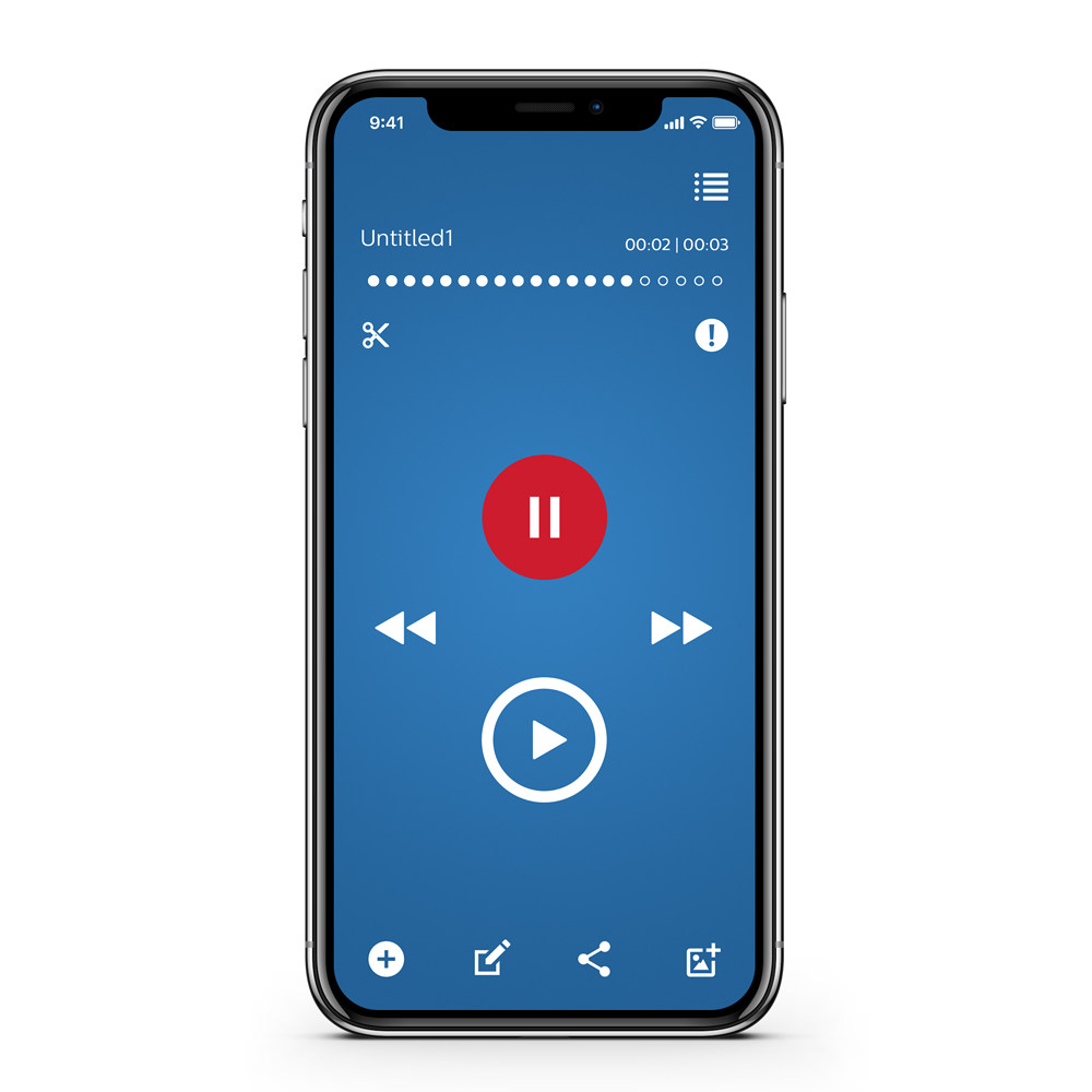 Philips Diktier App / Diktiergeräte App für iPhone LFH0743