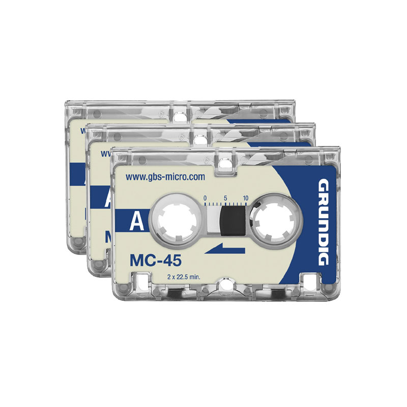 Grundig Microcassette MC45 (3er Pack)