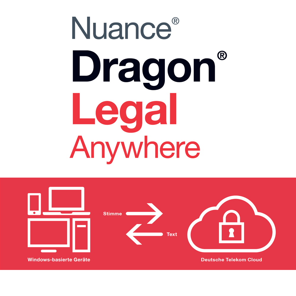 Dragon Legal Anywhere - Spracherkennung für Juristen, jetzt kostenfrei testen