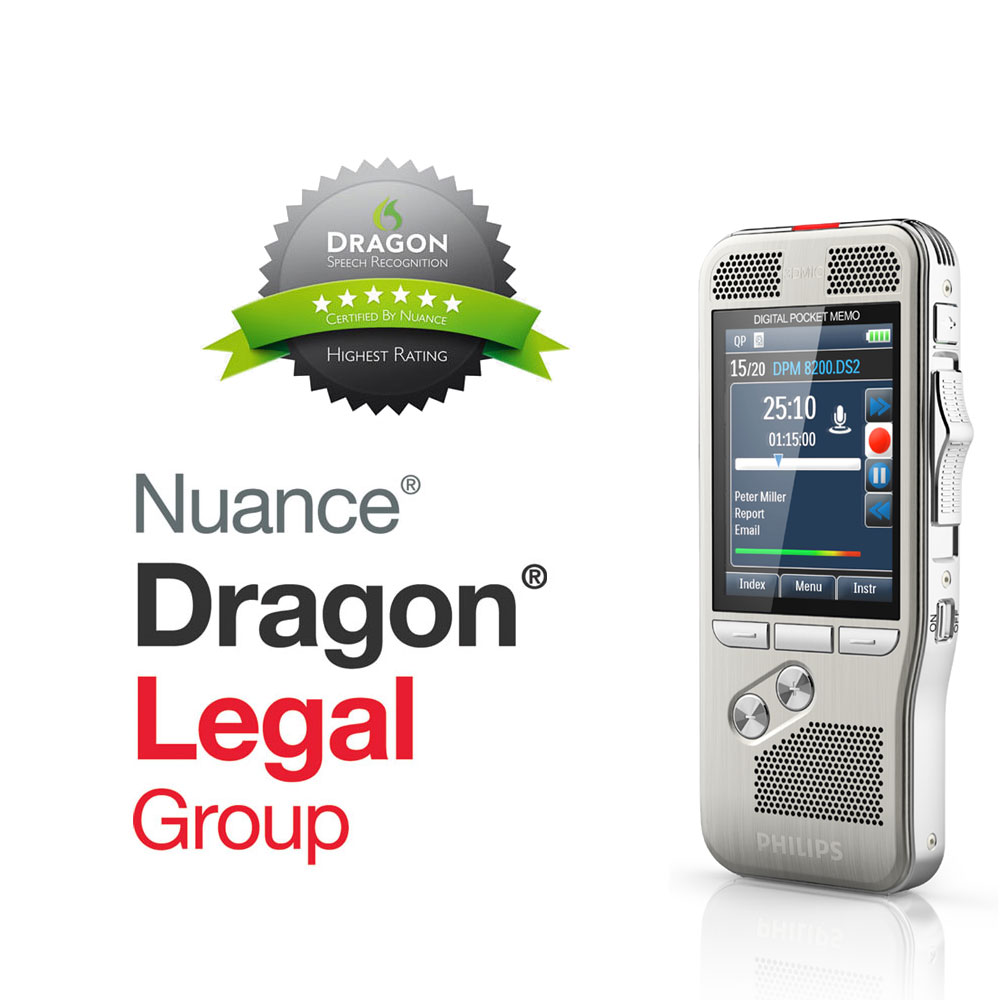 Philips Diktiergerät DPM 8200 mit Spracherkennung Dragon Legal Group 15