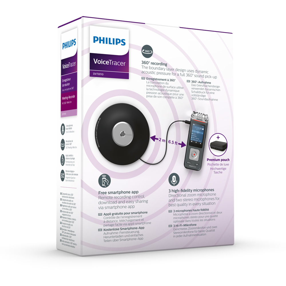 Philips Meeting Rekorder Digitaler Voice Tracer 8110 (DVT8110)