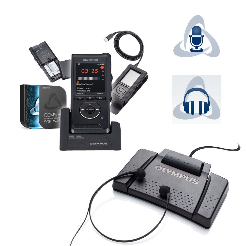 Olympus Diktiergerät DS-9000 Premium Kit und Wiedergabset AS-9000 - Sonderangebot