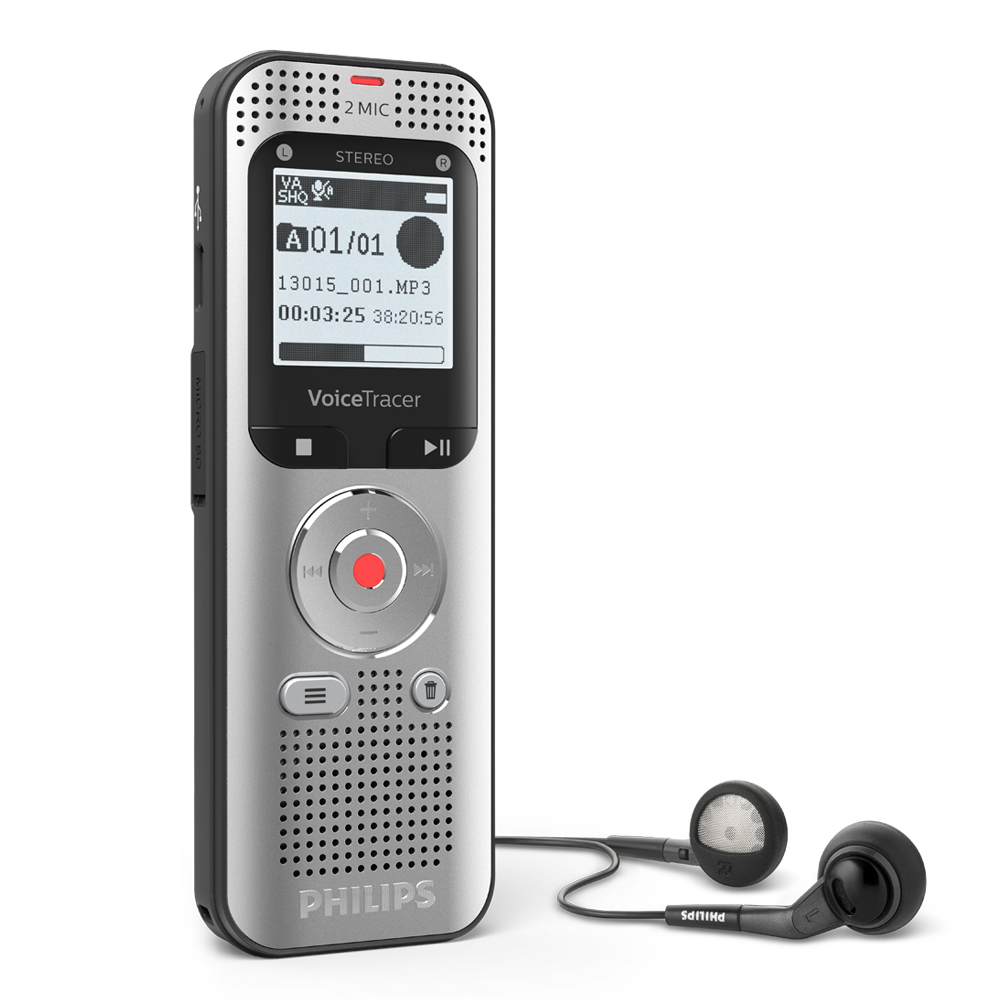 Philips Audiorekorder Digitaler Voice Tracer 2050 (DVT2050)