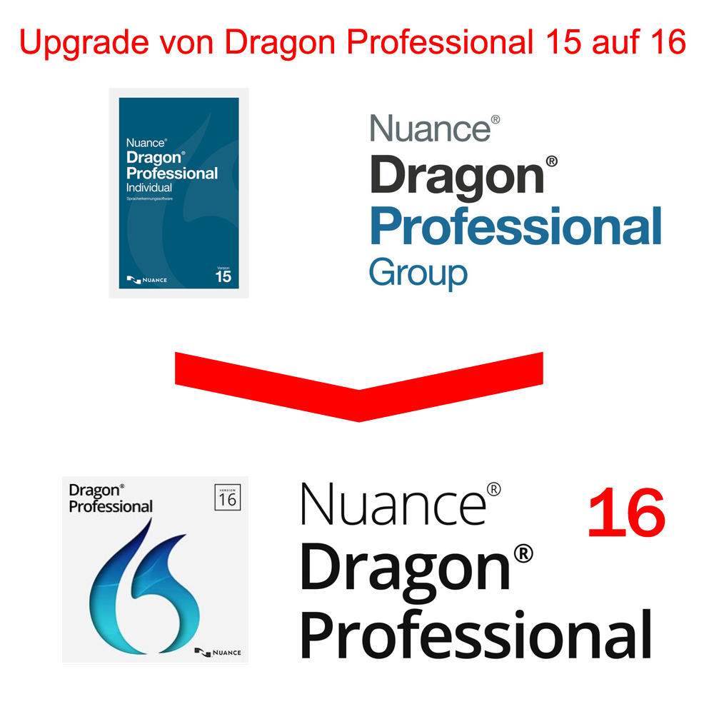 Upgrade Dragon Professional  15 auf Dragon Professional 16