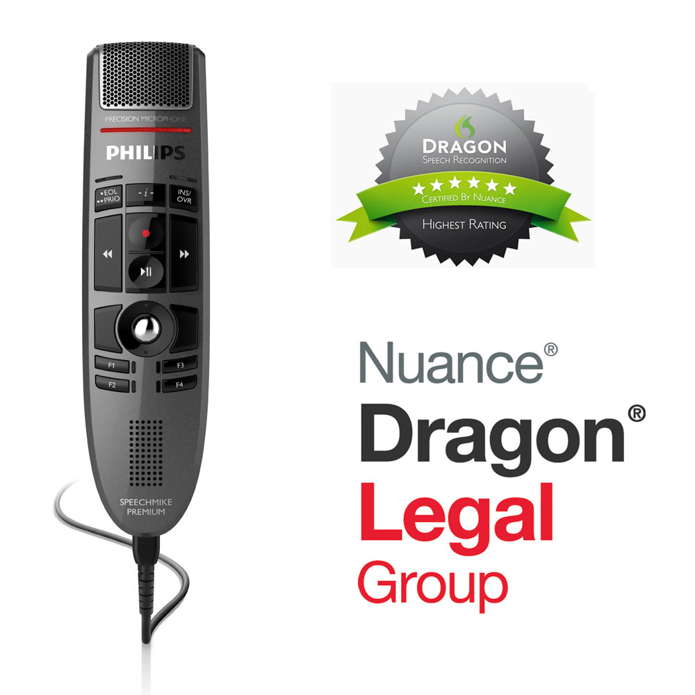 Philips SpeechMike Premium LFH3500 mit Dragon Legal Group 15