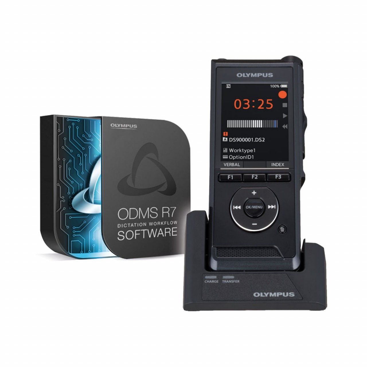 OLYMPUS CR-21 Lade-/Dockingstation für DS-9500 & DS-9000 Voice Recorder
